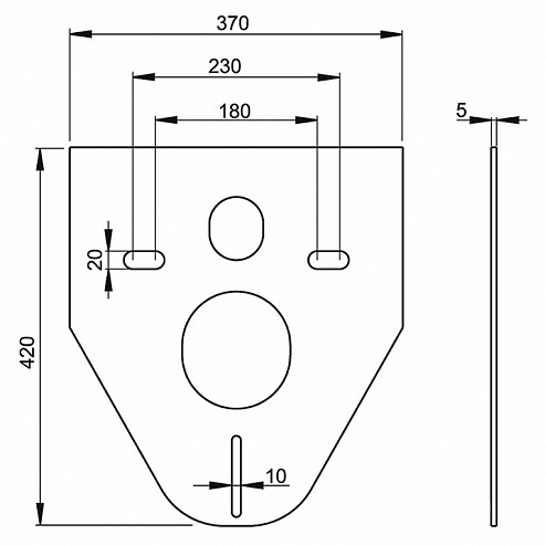 Комплект Alcaplast Set 4v1 для установки унитаза с шумоизоляцией и белой кнопкой, AM101/1120-4:1 RS M70-0001